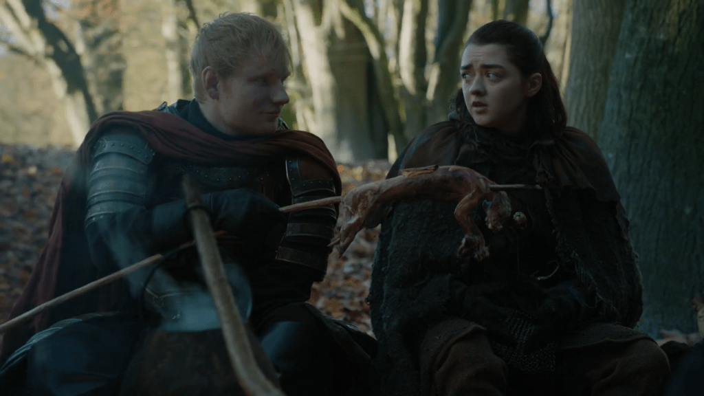 juego de tronos arya ed sheeran