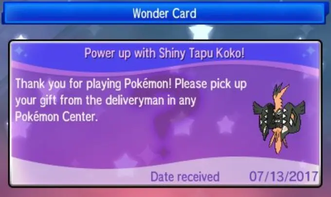 shiny tapu koko