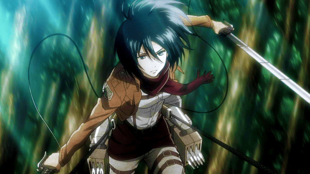 Ataque a los Titanes Mikasa