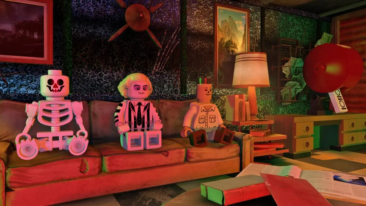 Imagen de LEGO Dimensions muestra el contenido de Beetlejuice en un tráiler