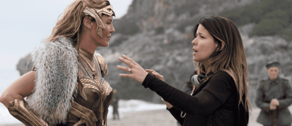 Patty Jenkins directs Connie Nielsen in WONDER WOMaN 1200x520