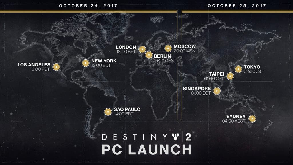 Destiny 2 PC lanzamiento