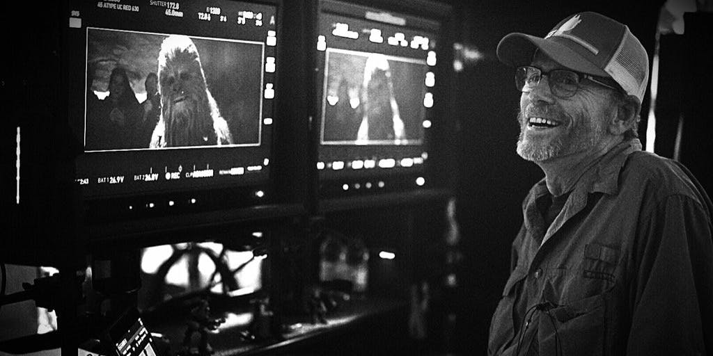 Han Solo Ron Howard Chewie set photo cropped