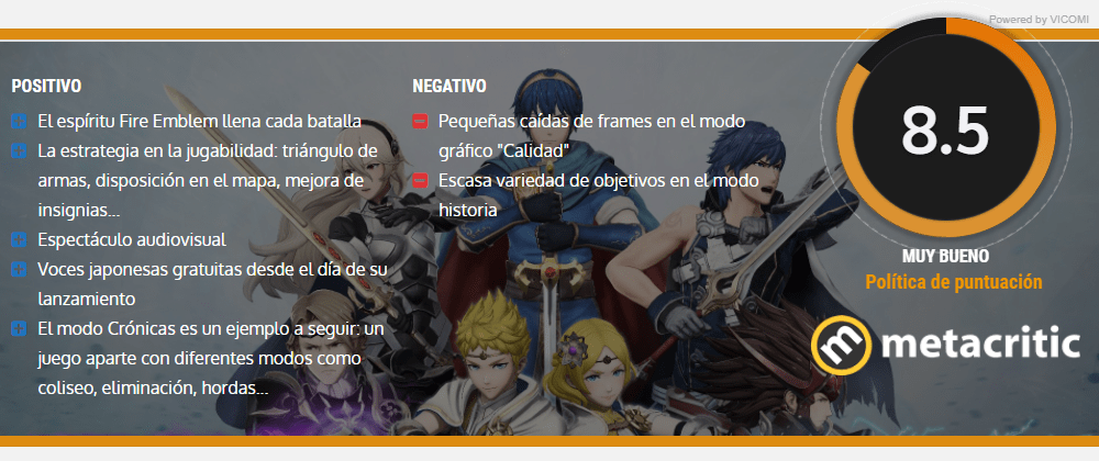 nota fire emblem warriors