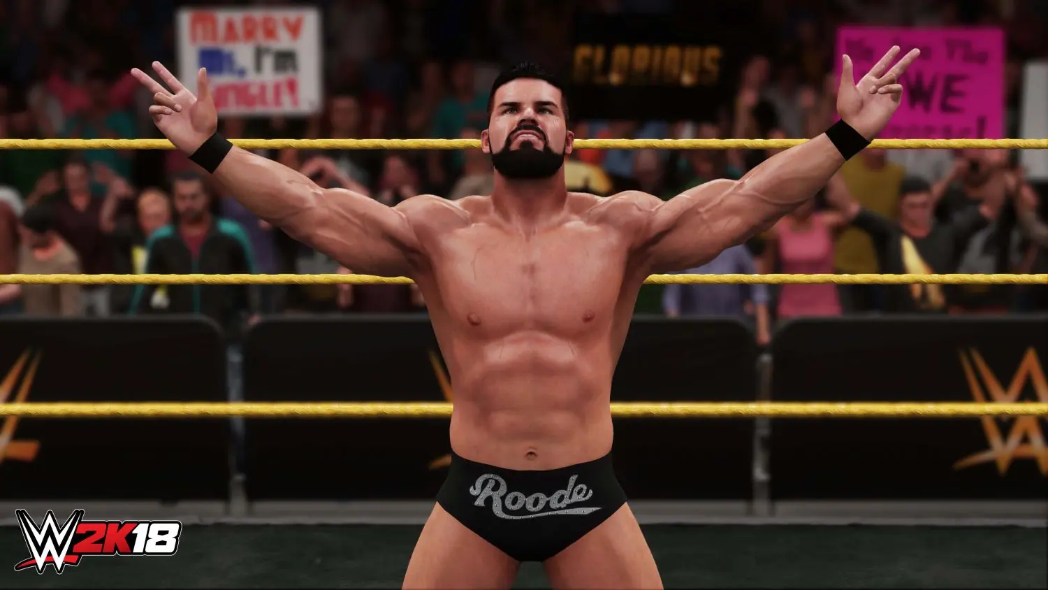 Imagen de WWE2K18 introduce anuncios en los iconos de los trofeos