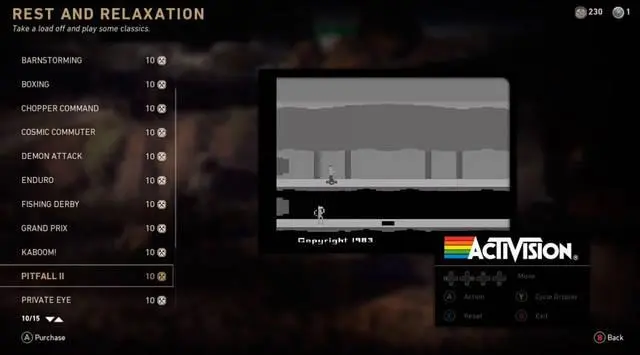 Imagen de Un Easter Egg de Call of Duty: WWII permite jugar a la Atari 2600
