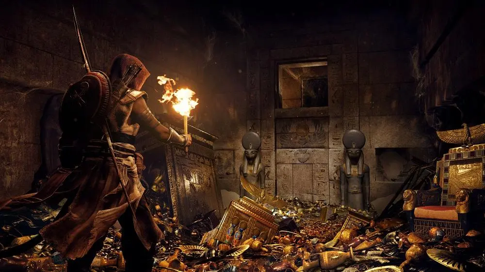 Imagen de AC Origins se adelantó al último descubrimiento de la pirámide de Giza