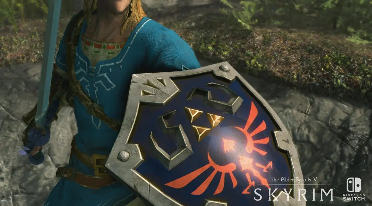 skyrim switch zelda collab pic 1