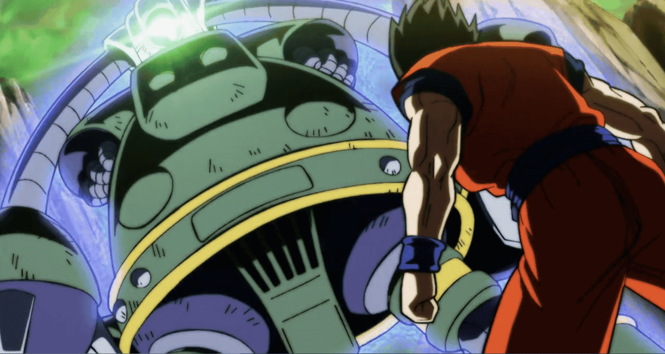 Imagen de Gohan brilla frente al Mazinger Z del Universo 3 en Dragon Ball Super