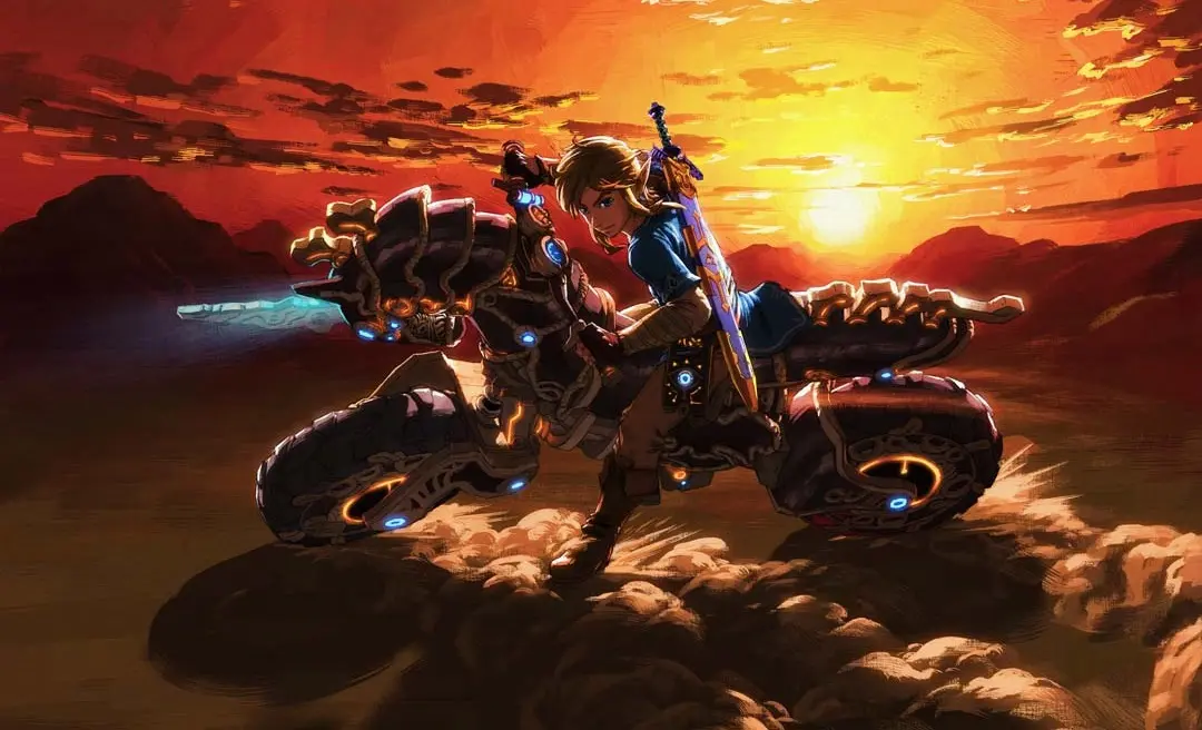 Imagen de Breath of the Wild usó elementos de Mario Kart para la Master Cycle Zero