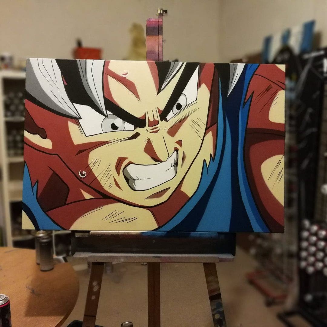 Sorteamos este increíble cuadro pintado a mano de Dragon Ball Super