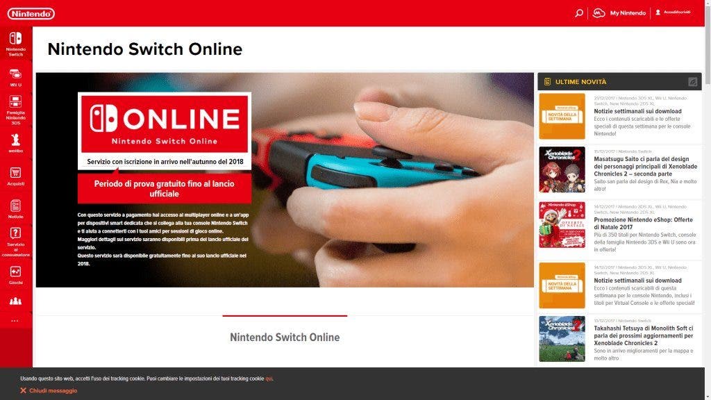 Nintendo Switch online otoño