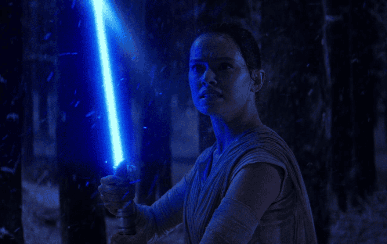 Rey with Lightsaber