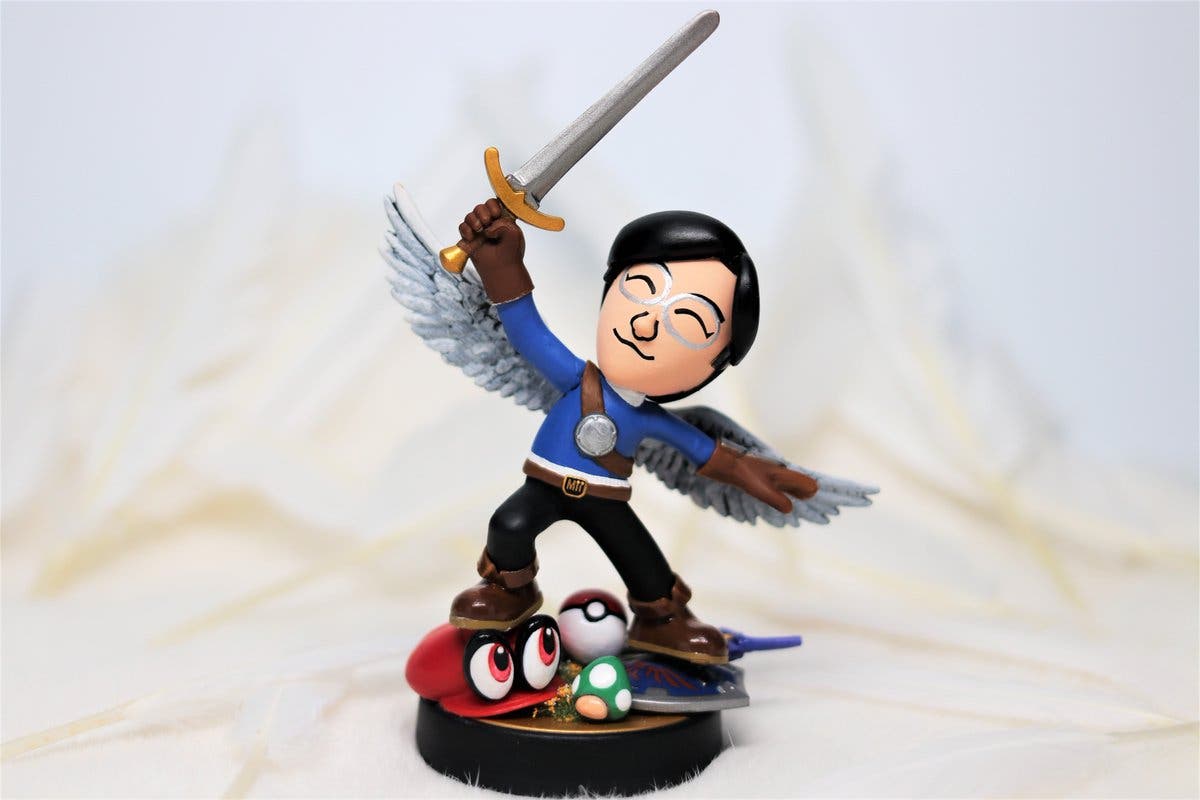 Imagen de Satoru Iwata es representado en un amiibo a modo de homenaje