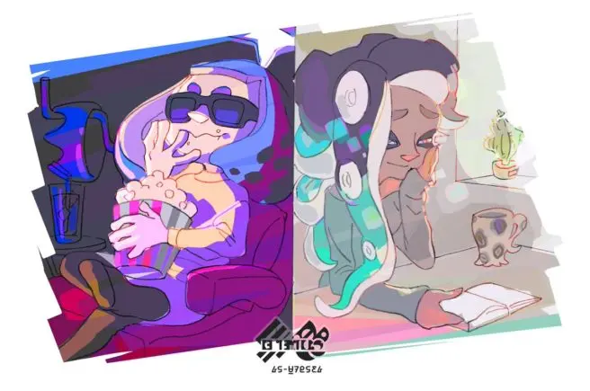 Splatoon 2 artwork festival cine libros