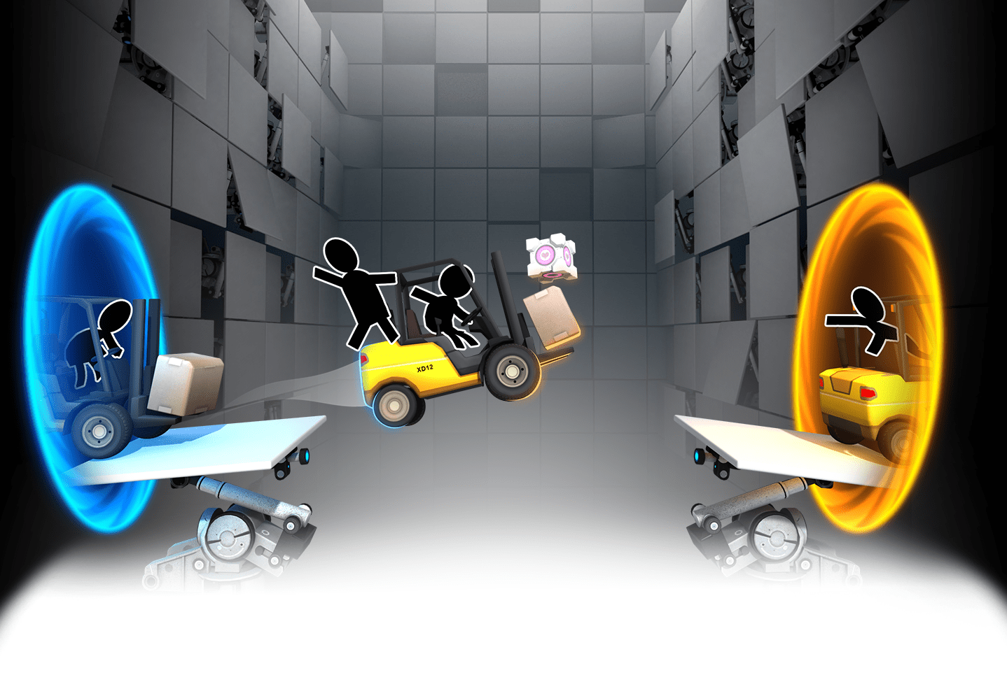 Imagen de Bridge Constructor Portal estrena editor de niveles en Steam