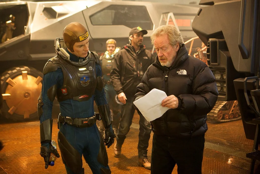 ridley talking to fassbender prometheus
