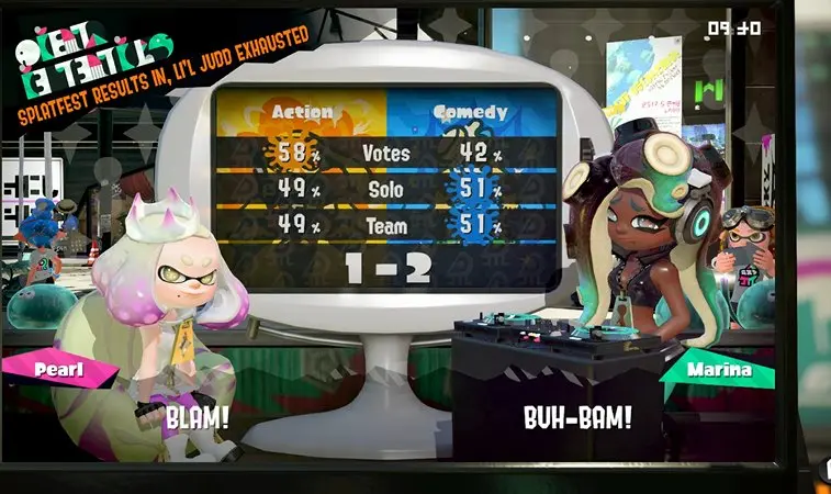 Splatoon festival comedia accion