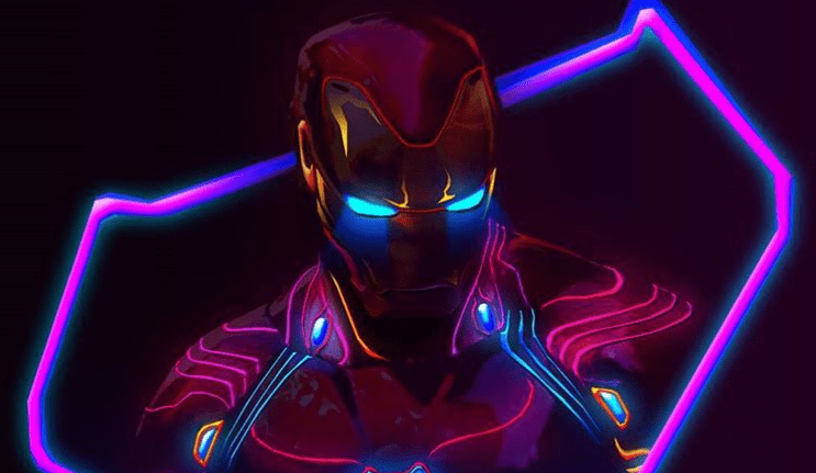 Imagen de Así son los pósteres de Vengadores: Infinity War al estilo cyberpunk