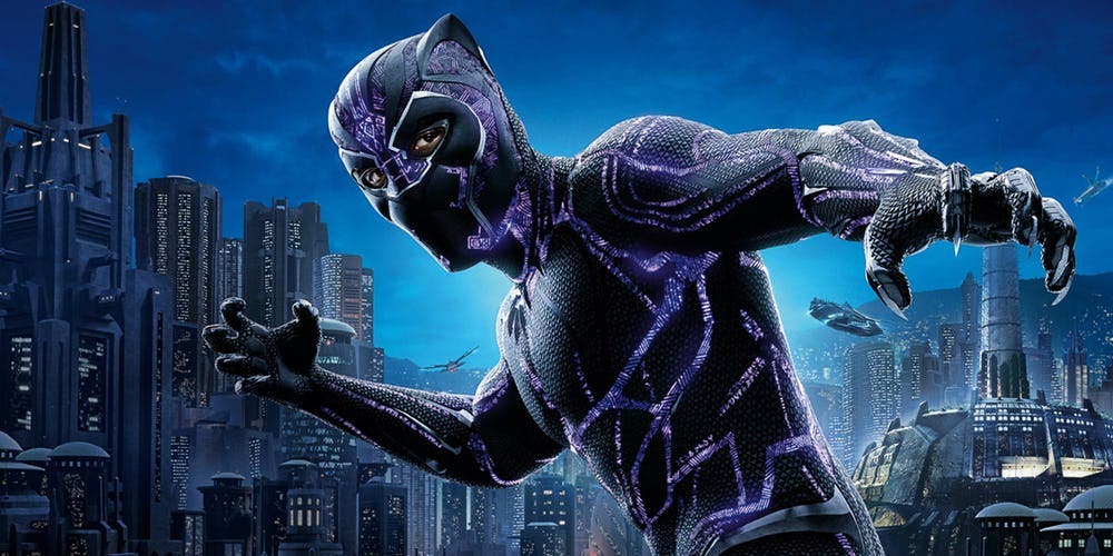 Black Panther movie powered costume