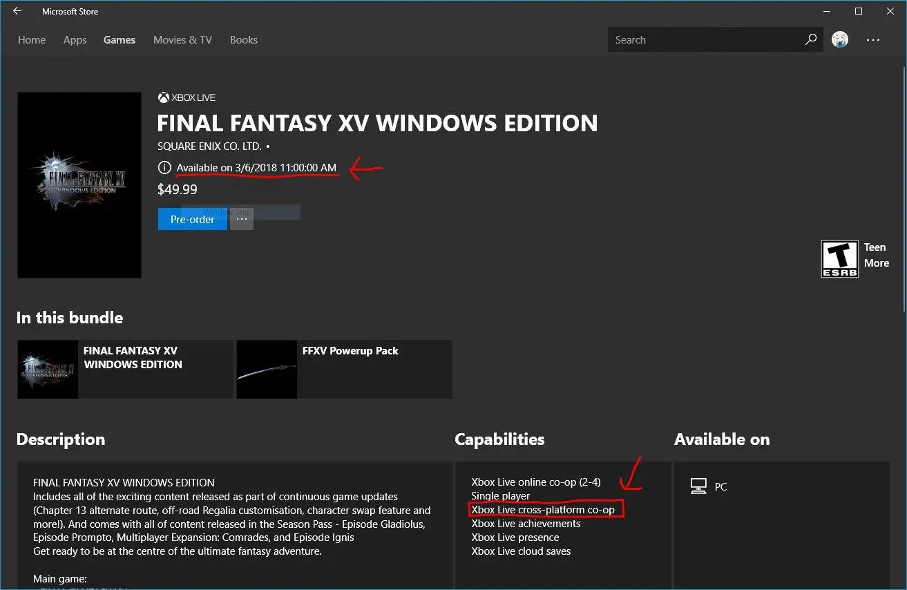 Final Fantasy XV: Windows Edition