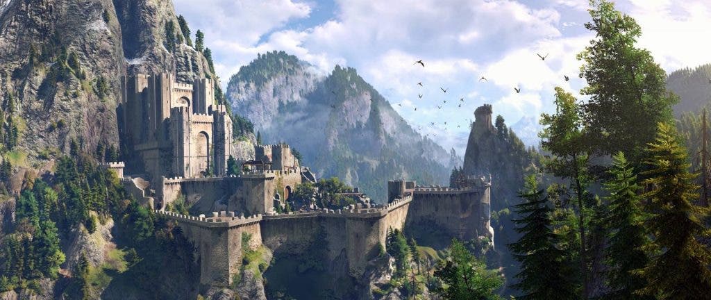 The Witcher 3 Wild Hunt Castles Fortress Kaer 520552 2560x1080