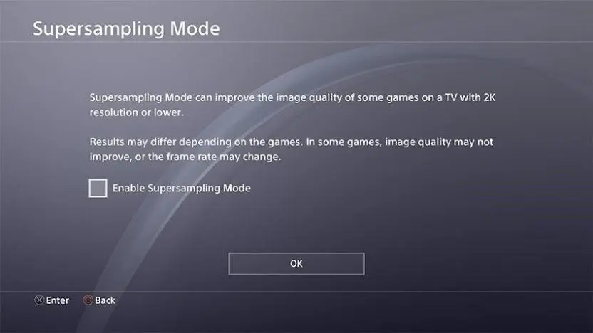 supersampling ps4