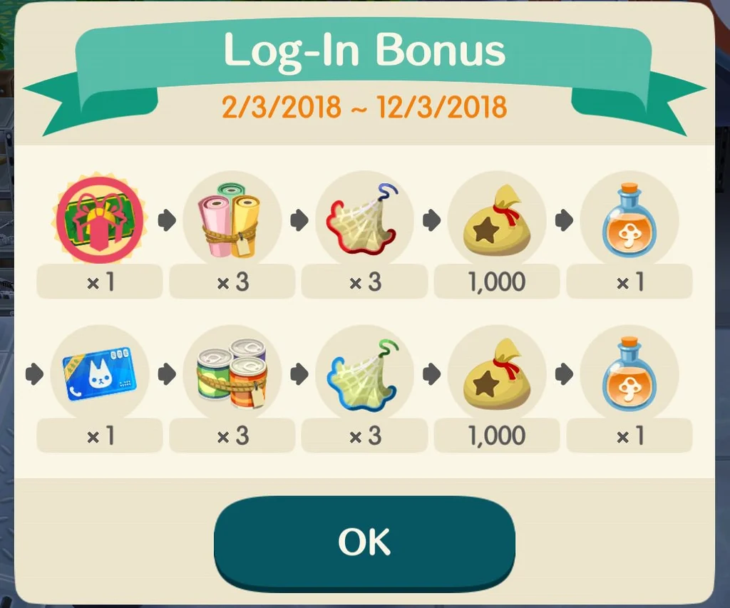 animal crossing pocket camp set eventos