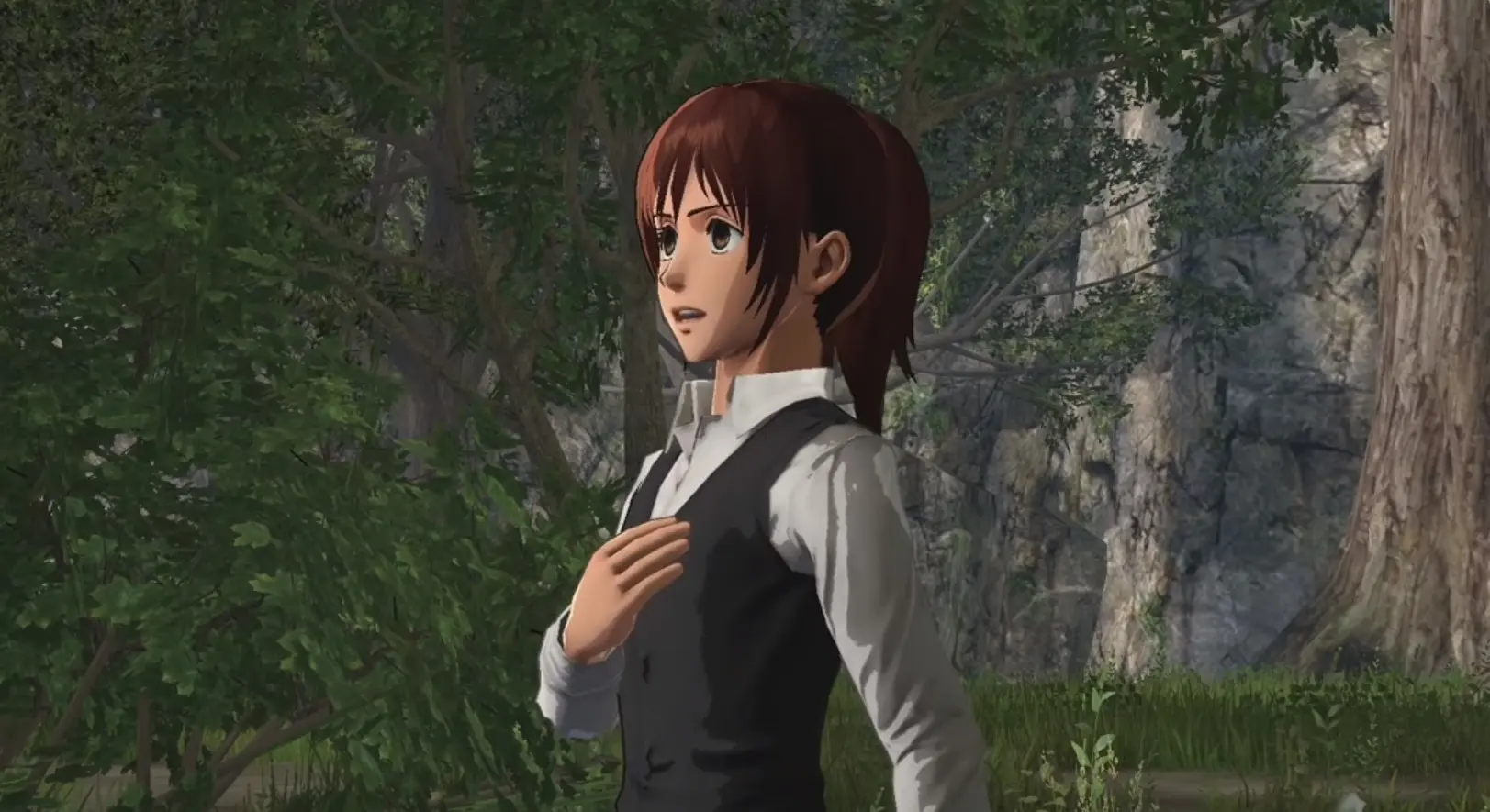 Imagen de Connie y Sasha muestran sus atuendos alternativos en Attack on Titan 2