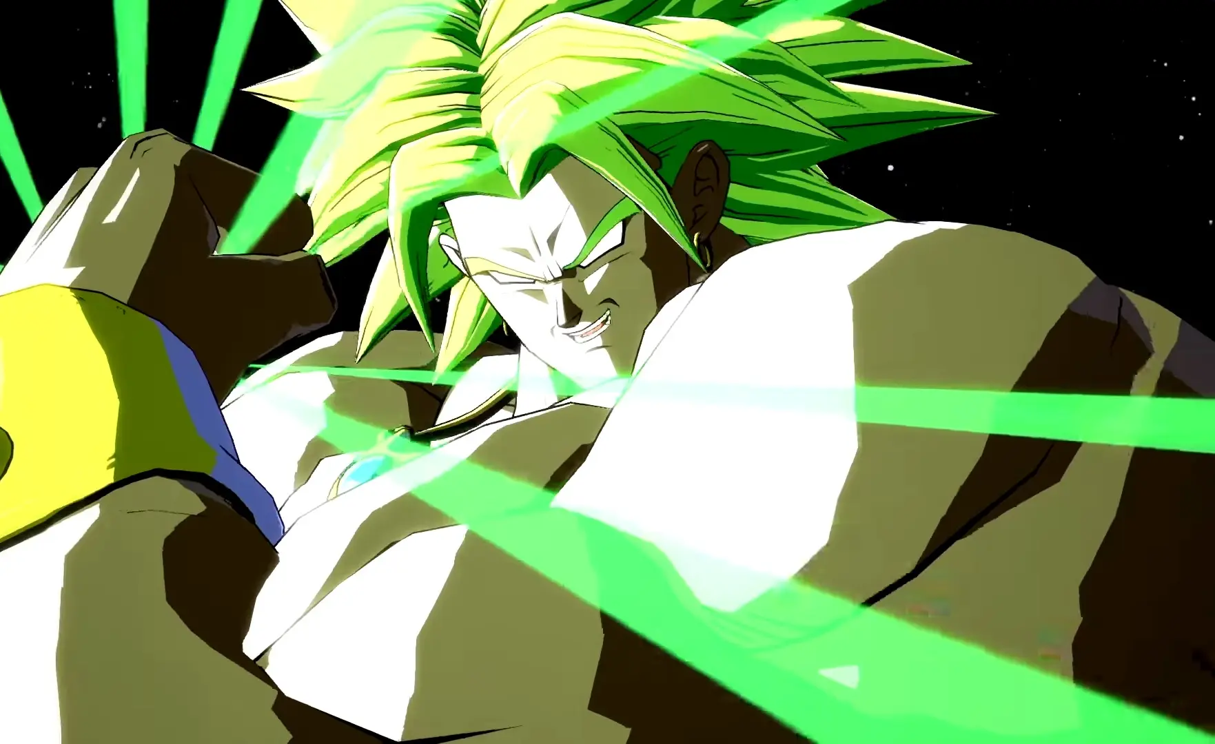 Imagen de Dragon Ball FighterZ muestra a Broly con su tráiler personalizado