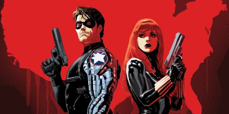 Bucky and Black Widow comic