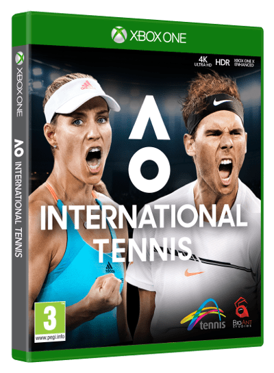 caratula AO International Tennis XBONE 3D Packshot PEGI