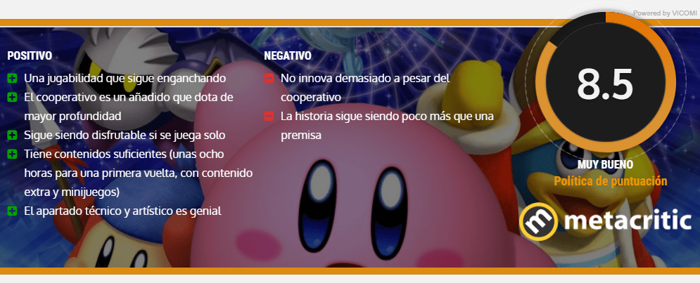 nota kirby star allies