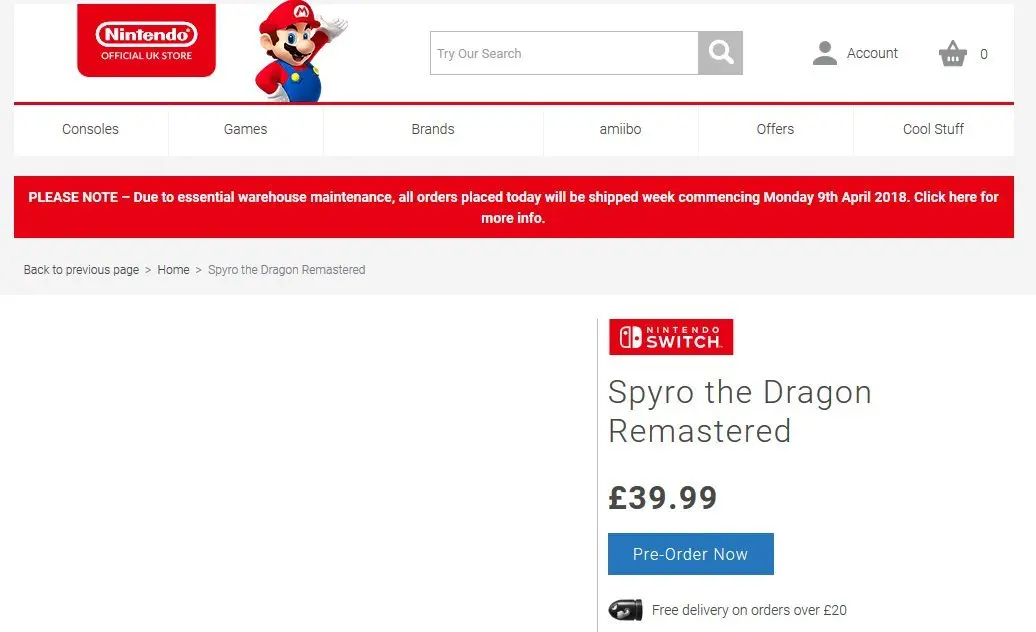 spyro switch