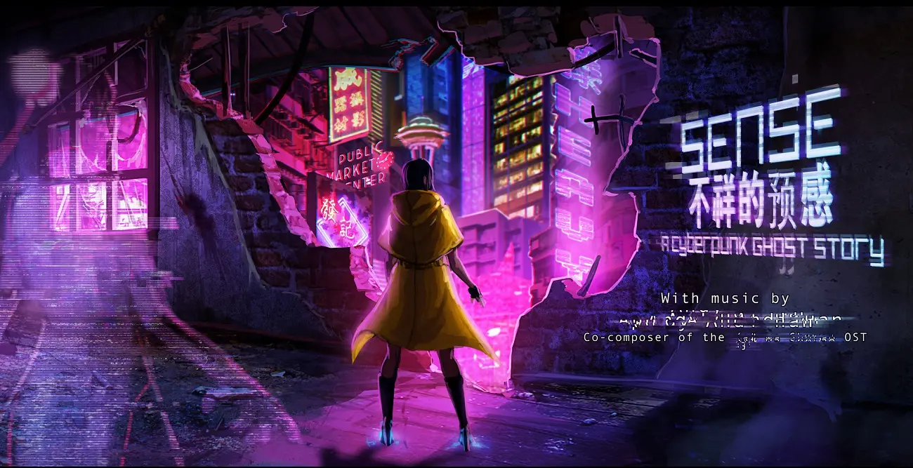 Imagen de Presentado Sense: A Cyberpunk Story, una aventura Point and click en 2.5D
