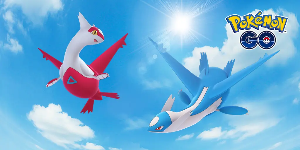 Imagen de Los legendarios Latios y Latias se desplazan de región dentro de Pokémon GO