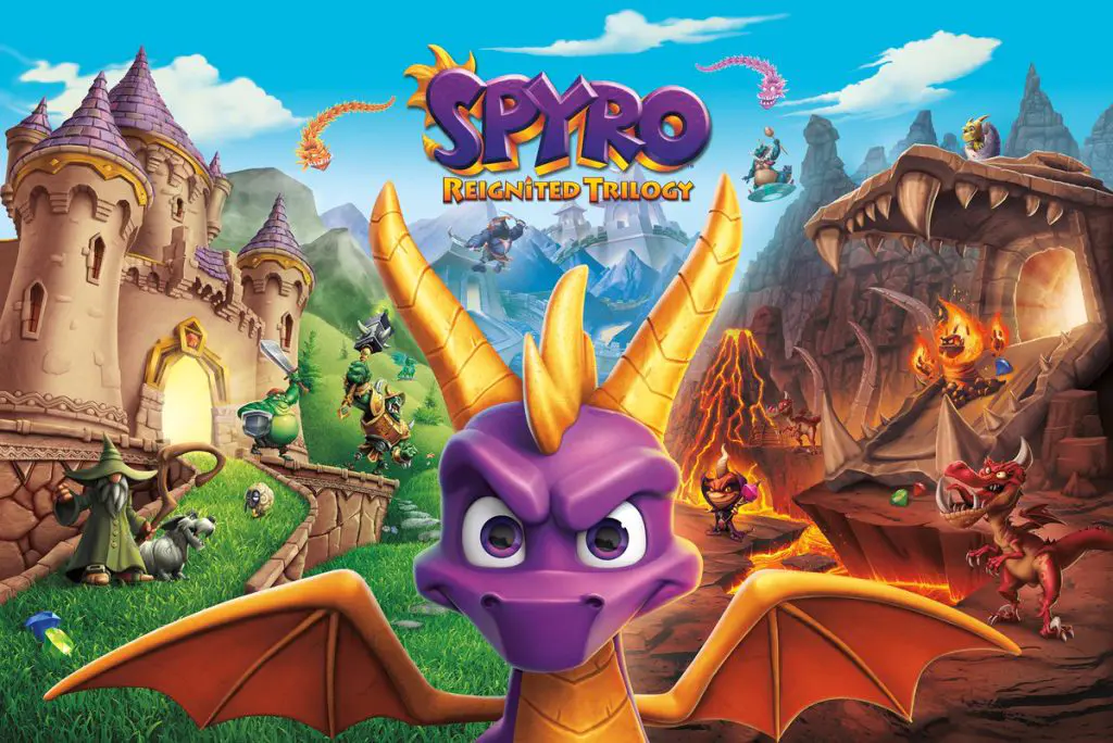 Spyro Reignited Trilogy Cover Art