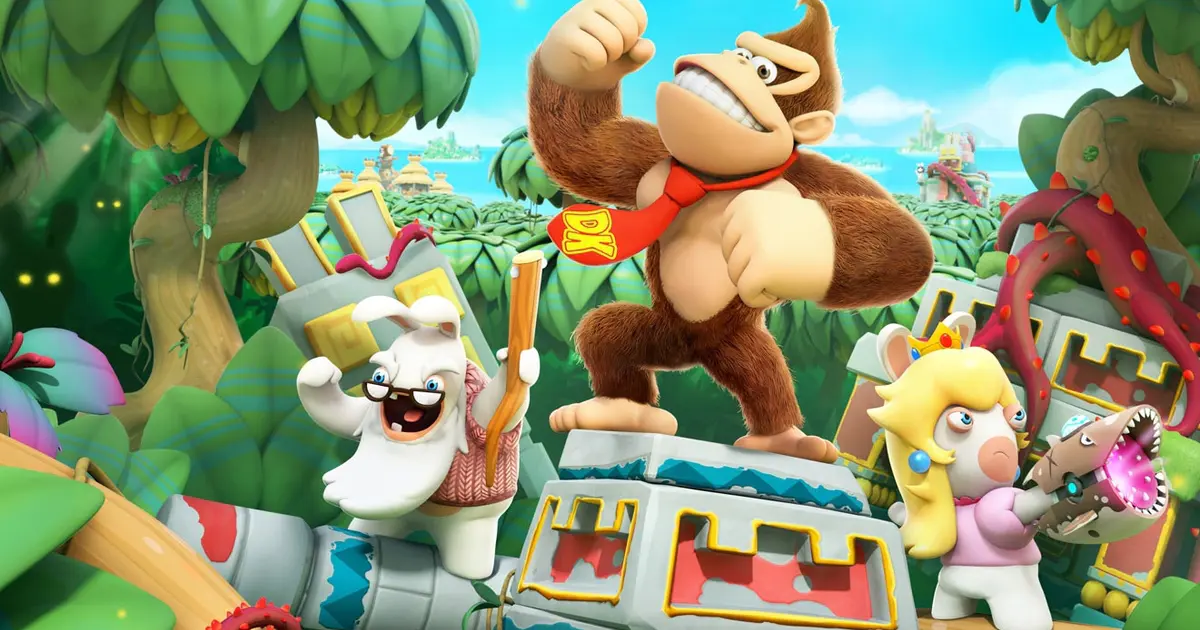 mario + rabbids donkey kong
