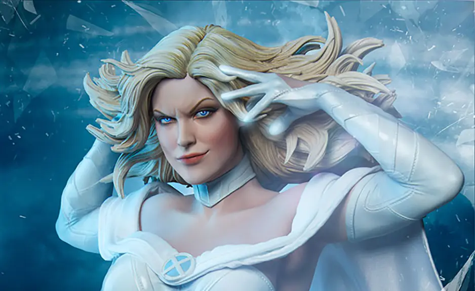 Imagen de Emma Frost es recreada en una nueva pieza de sorprendente belleza