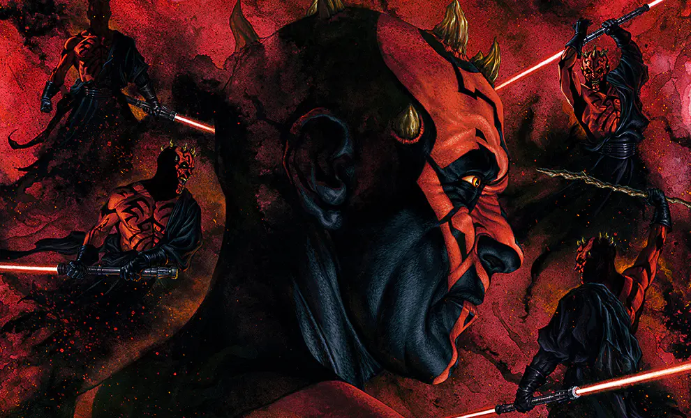 Imagen de Darth Maul a punto de aterrizar en las estanterías de medio mundo