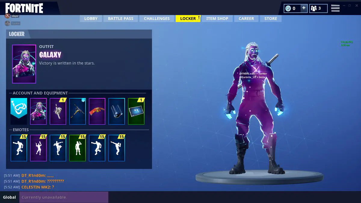 Imagen de La skin Galaxia de Fortnite sería un nuevo starter pack exclusivo para Android