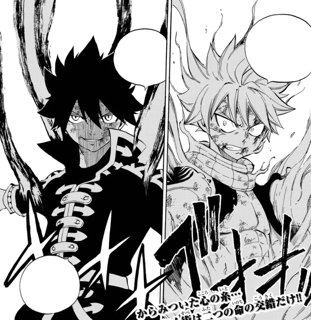 Natsu y Zeref liberando todo su potencial