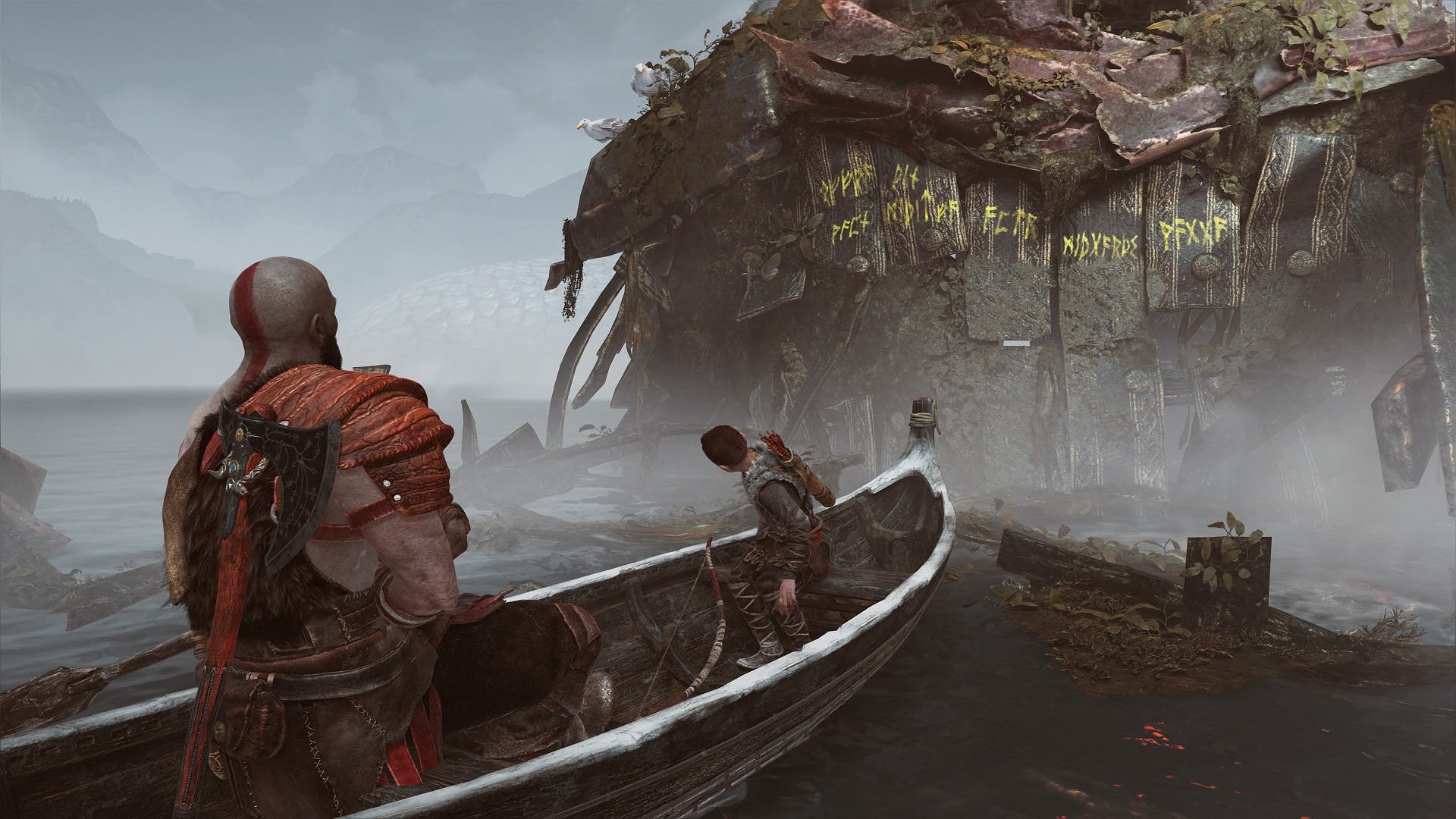 Imagen de God of War desvela el secreto mejor guardado del bote de Kratos y Atreus