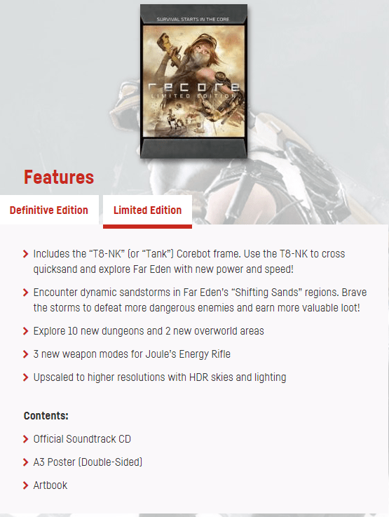 recore fisica limited