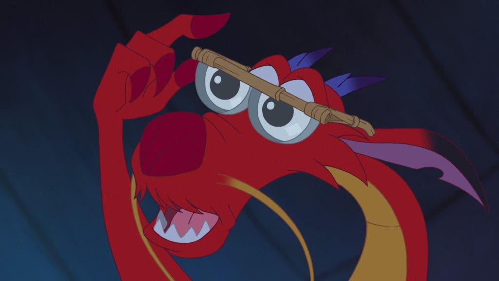 Mushu with glasses