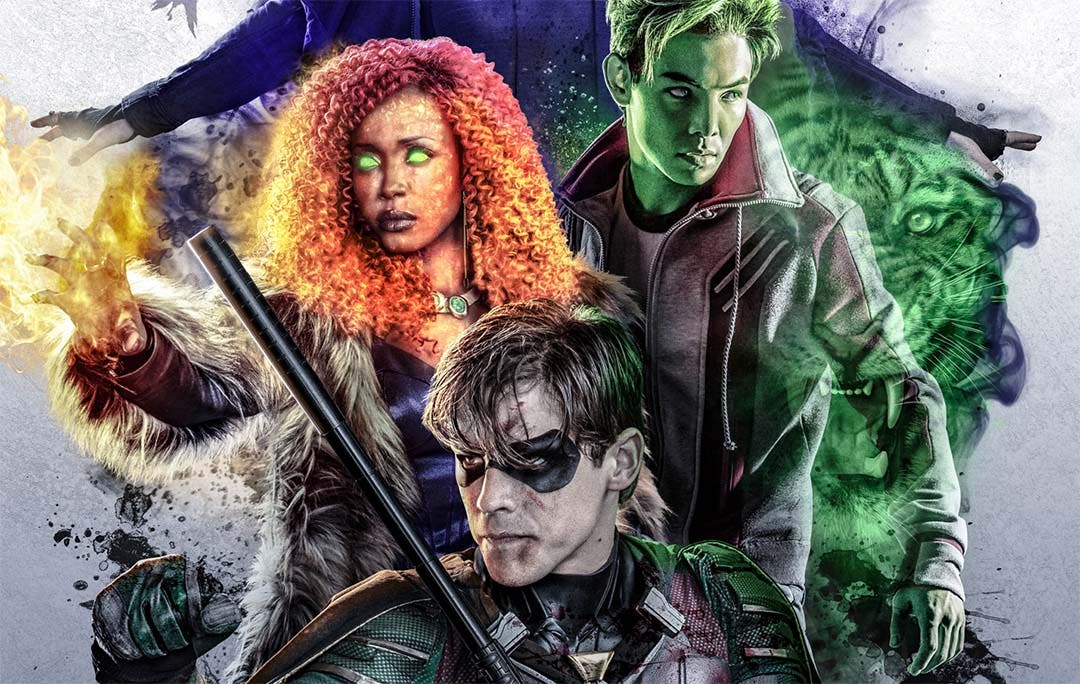 Imagen de Titans se funde con la estética de The CW en su primer póster oficial
