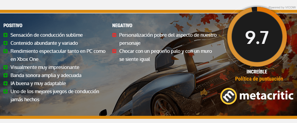 nota forza horizon 4