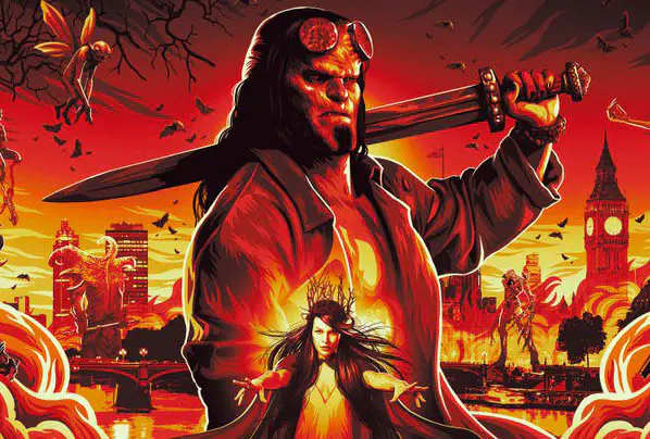 Imagen de Festival de monstruos en el apocalíptico nuevo póster de Hellboy