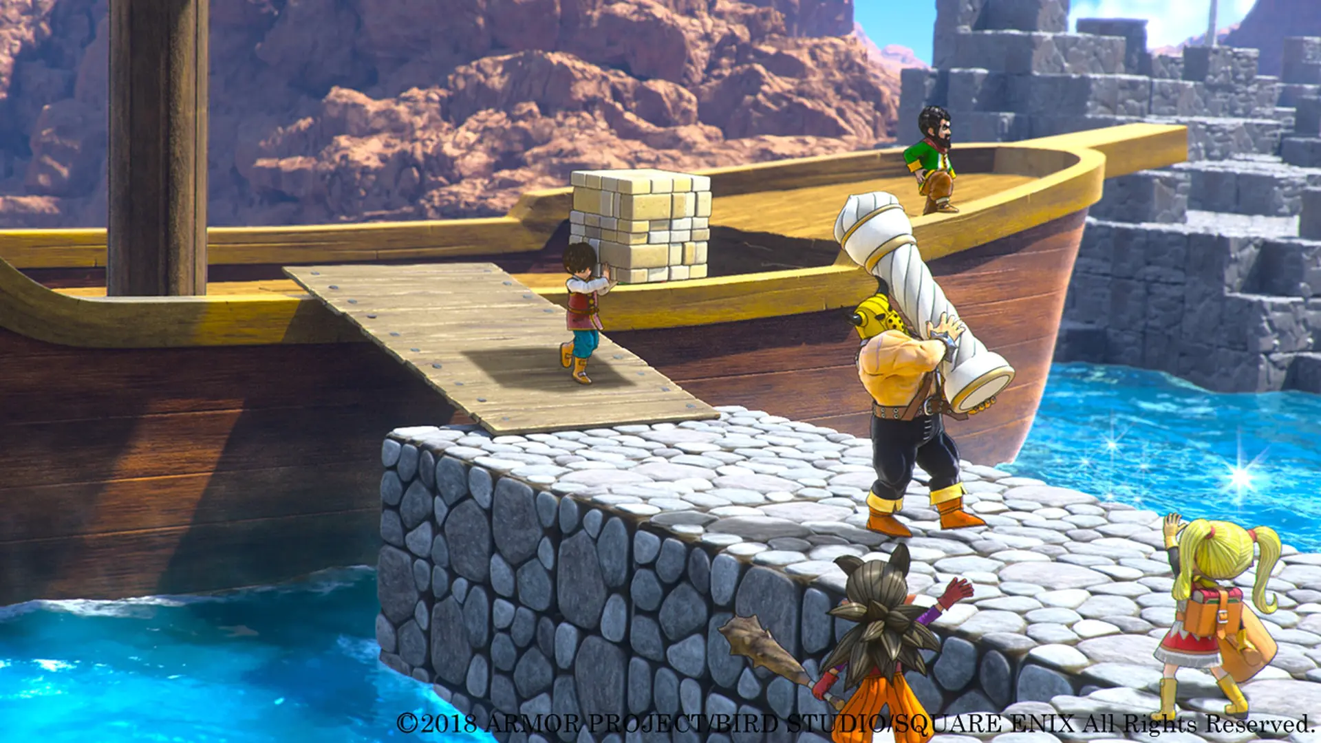 Imagen de Dragon Quest Builders 2 muestra el reclutamiento de NPCs en imágenes