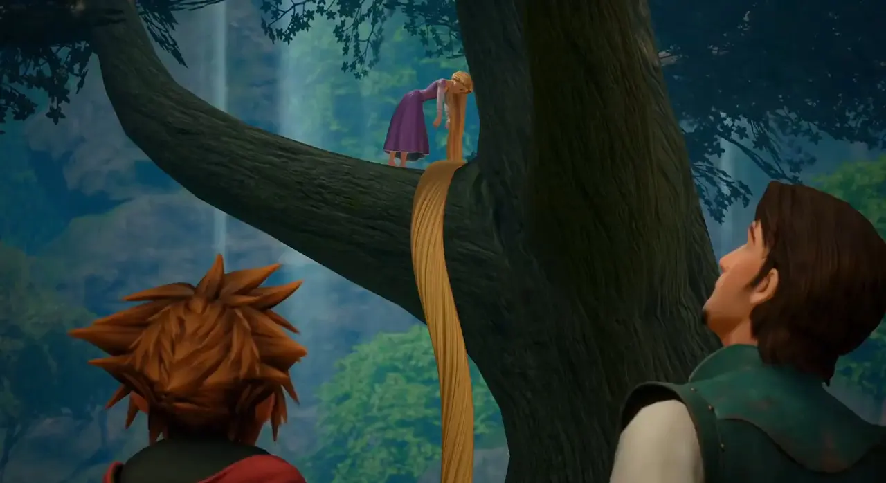 Imagen de Enredados y el Reino de Corona se lucen un vídeo de Kingdom Hearts III